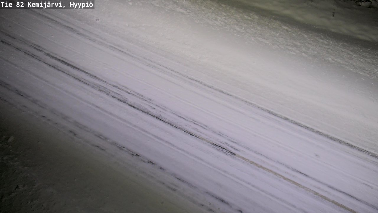 Weather Camera Image Väg 5 Kemi träsk, hyypiö, Kemijärvi, Lappi