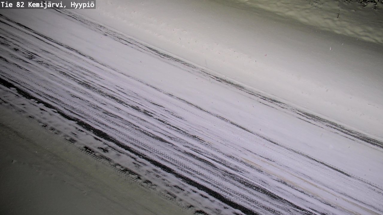 Weather Camera Image Väg 5 Kemi träsk, hyypiö, Kemijärvi, Lappi