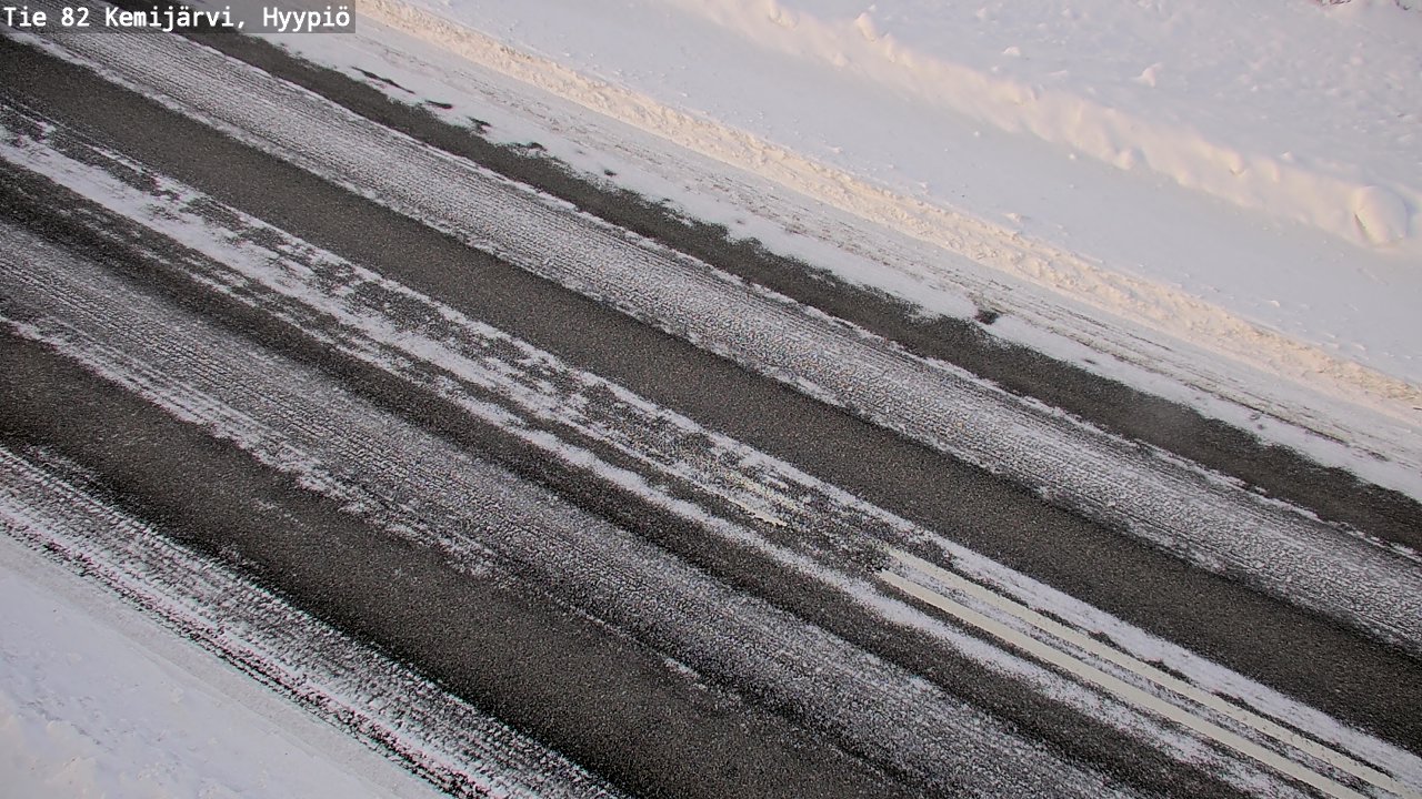 Weather Camera Image Väg 5 Kemi träsk, hyypiö, Kemijärvi, Lappi