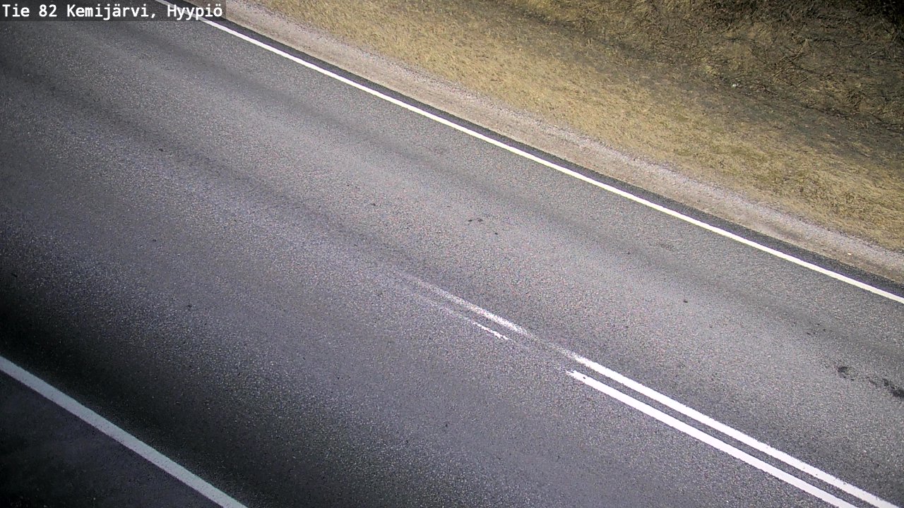 Weather Camera Image Väg 5 Kemi träsk, hyypiö, Kemijärvi, Lappi