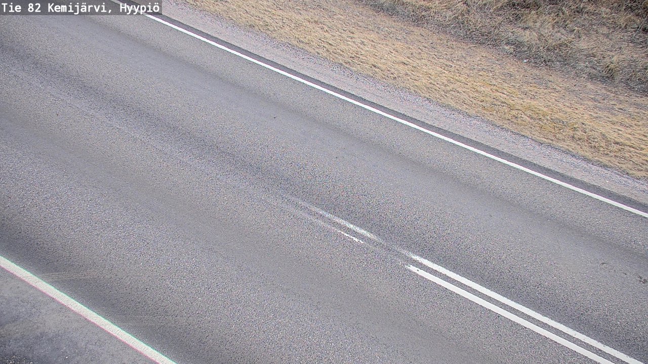 Weather Camera Image Väg 5 Kemi träsk, hyypiö, Kemijärvi, Lappi