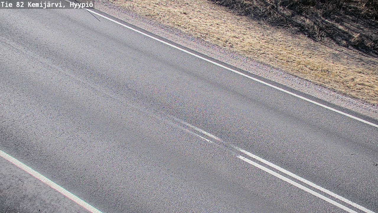 Weather Camera Image Väg 5 Kemi träsk, hyypiö, Kemijärvi, Lappi