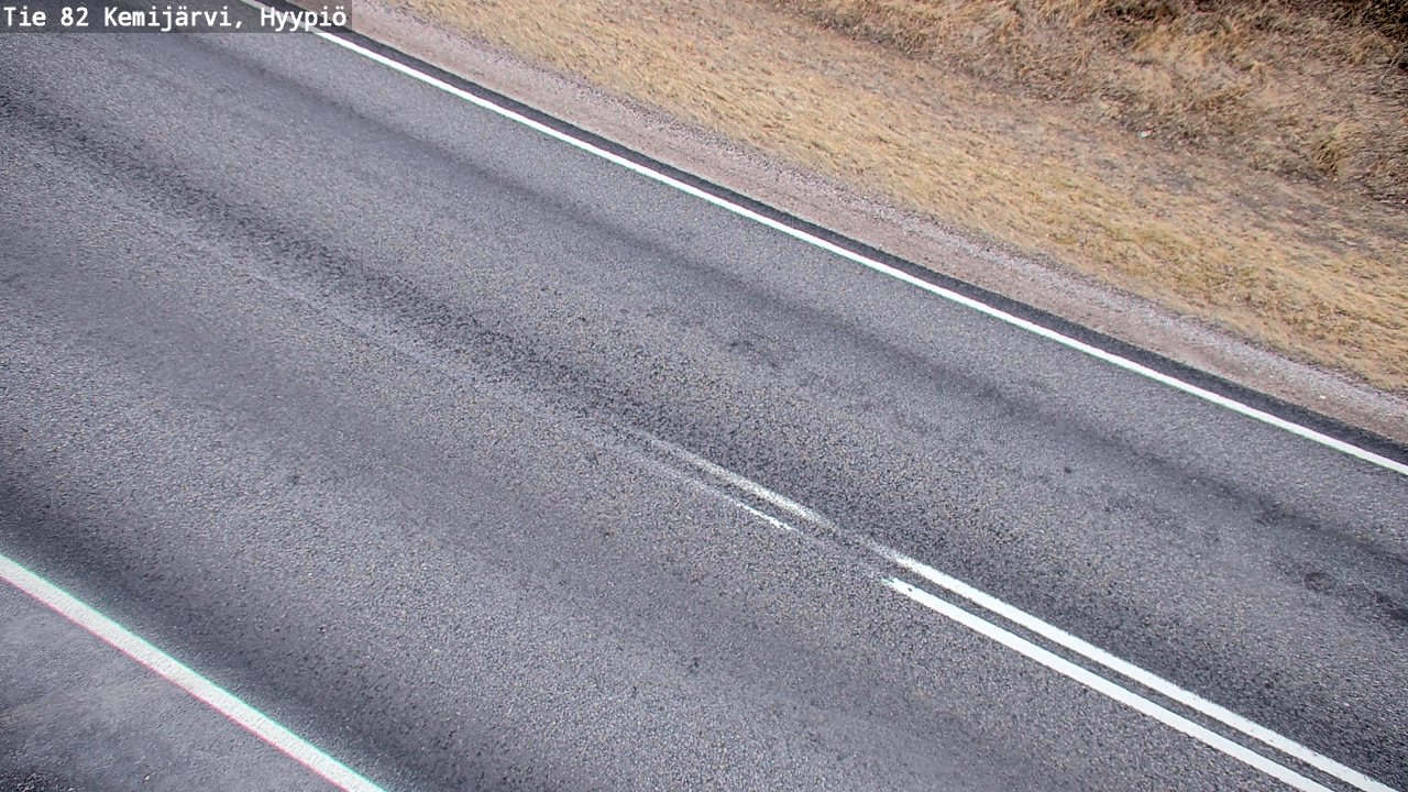 Weather Camera Image Väg 5 Kemi träsk, hyypiö, Kemijärvi, Lappi