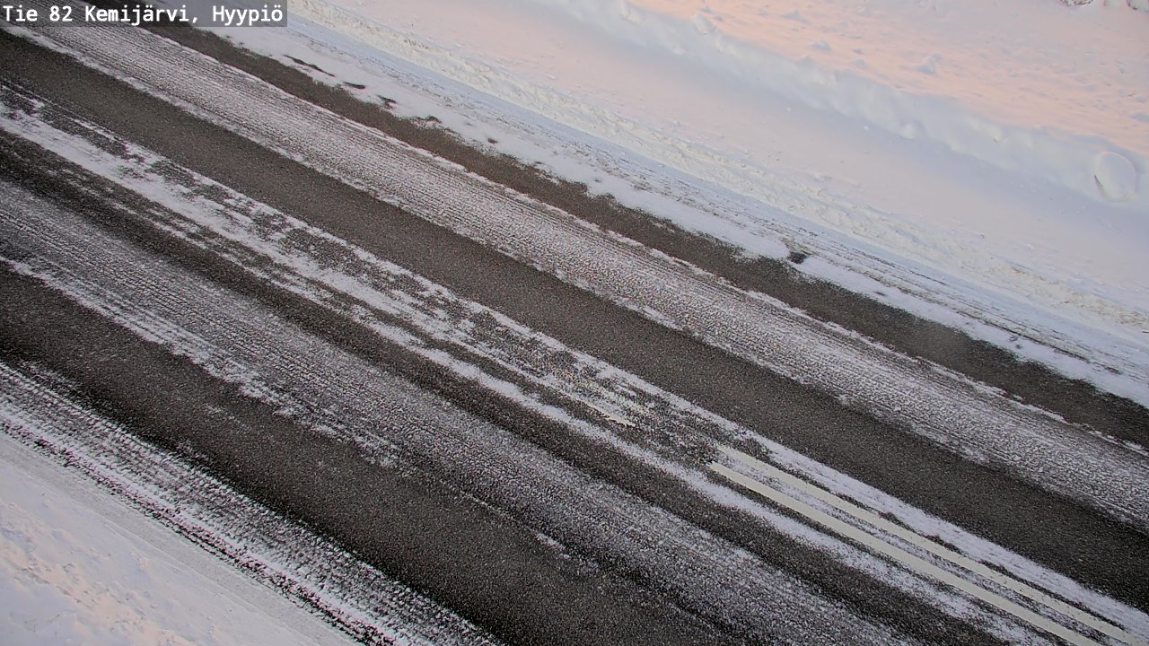 Weather Camera Image Väg 5 Kemi träsk, hyypiö, Kemijärvi, Lappi