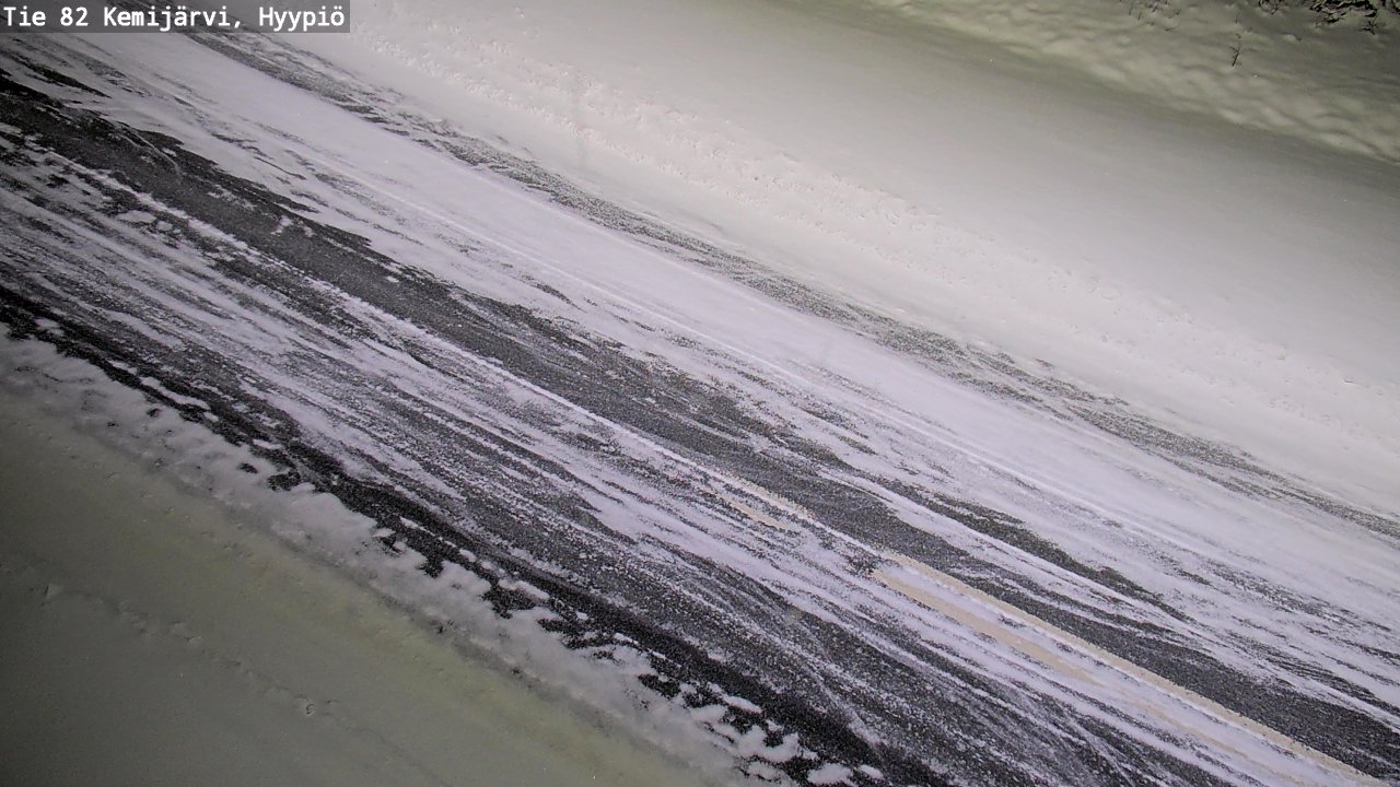 Weather Camera Image Väg 5 Kemi träsk, hyypiö, Kemijärvi, Lappi