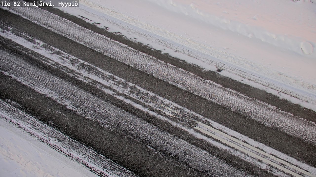 Weather Camera Image Väg 5 Kemi träsk, hyypiö, Kemijärvi, Lappi