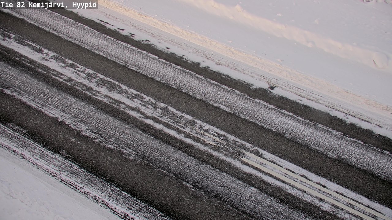 Weather Camera Image Väg 5 Kemi träsk, hyypiö, Kemijärvi, Lappi