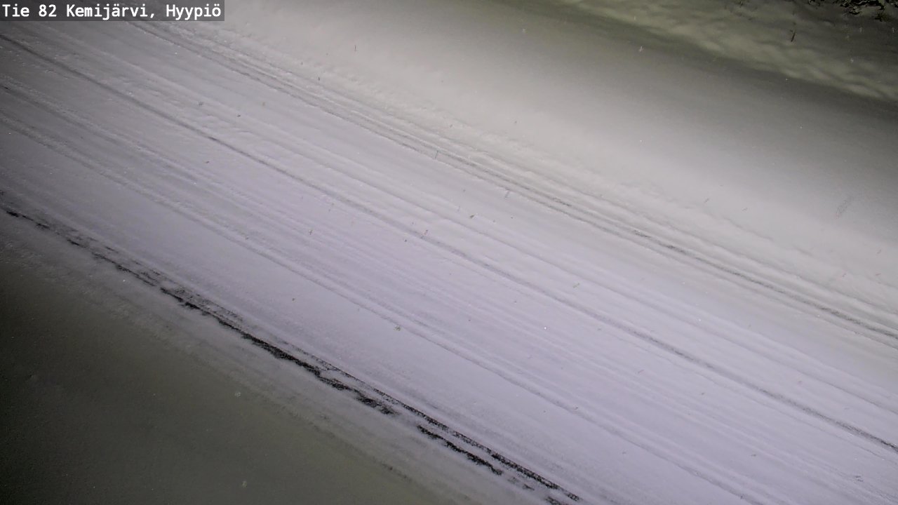 Weather Camera Image Väg 5 Kemi träsk, hyypiö, Kemijärvi, Lappi