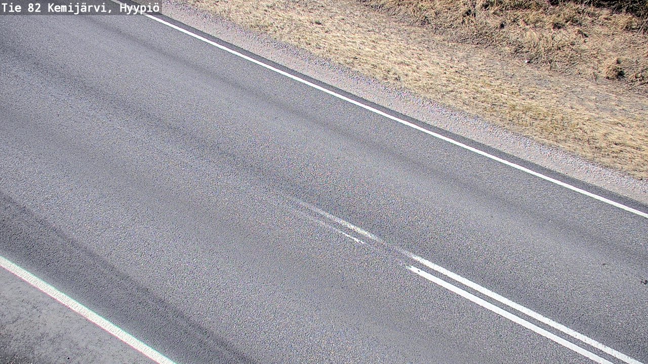 Weather Camera Image Väg 5 Kemi träsk, hyypiö, Kemijärvi, Lappi