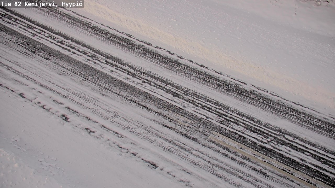 Weather Camera Image Road 82 Kemijärvi, Hyypiö, Kemijärvi, Lappi