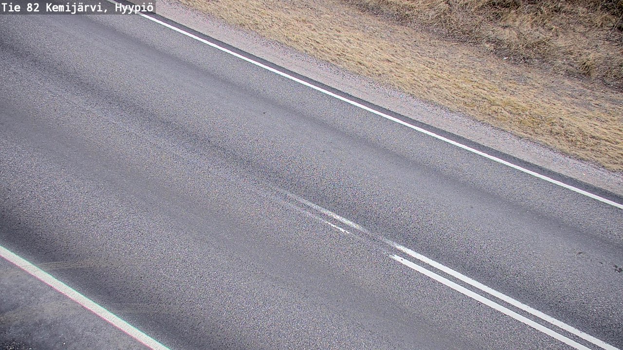 Weather Camera Image Road 82 Kemijärvi, Hyypiö, Kemijärvi, Lappi