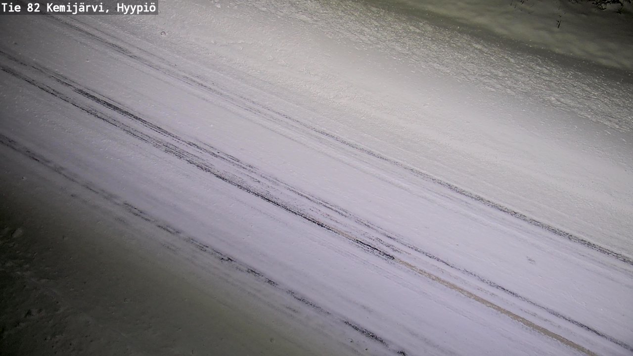 Weather Camera Image Väg 5 Kemi träsk, hyypiö, Kemijärvi, Lappi