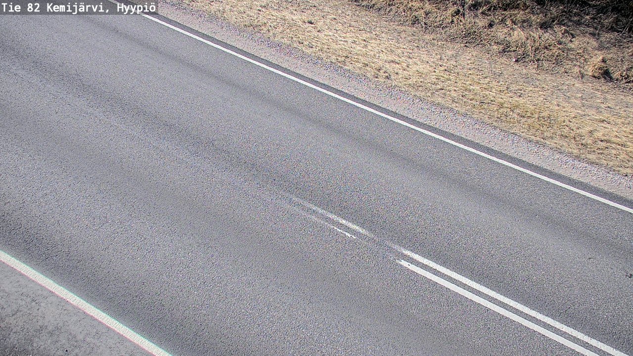 Weather Camera Image Väg 5 Kemi träsk, hyypiö, Kemijärvi, Lappi