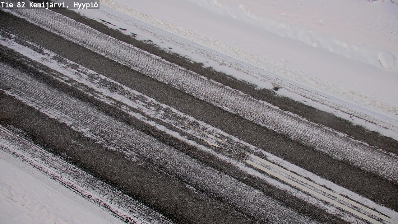 Weather Camera Image Väg 5 Kemi träsk, hyypiö, Kemijärvi, Lappi