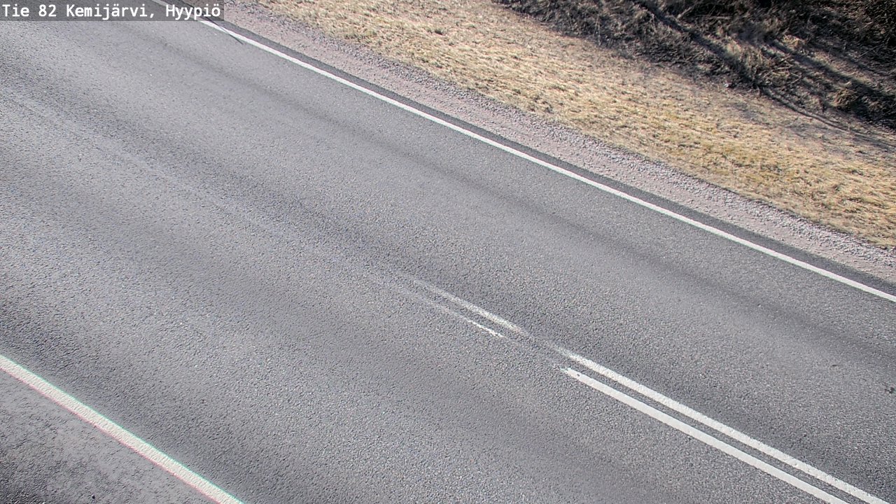 Weather Camera Image Väg 5 Kemi träsk, hyypiö, Kemijärvi, Lappi
