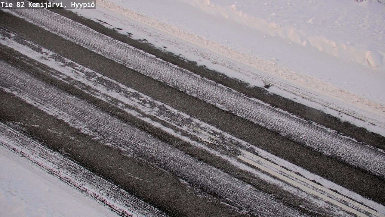 Weather Camera Image Väg 5 Kemi träsk, hyypiö, Kemijärvi, Lappi
