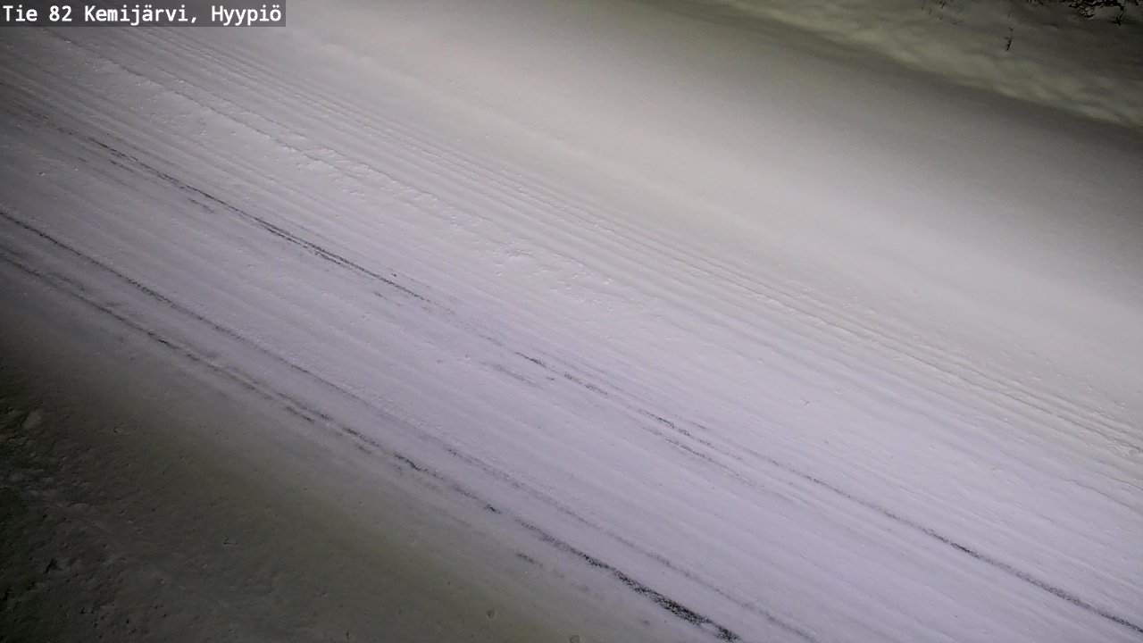 Weather Camera Image Väg 5 Kemi träsk, hyypiö, Kemijärvi, Lappi