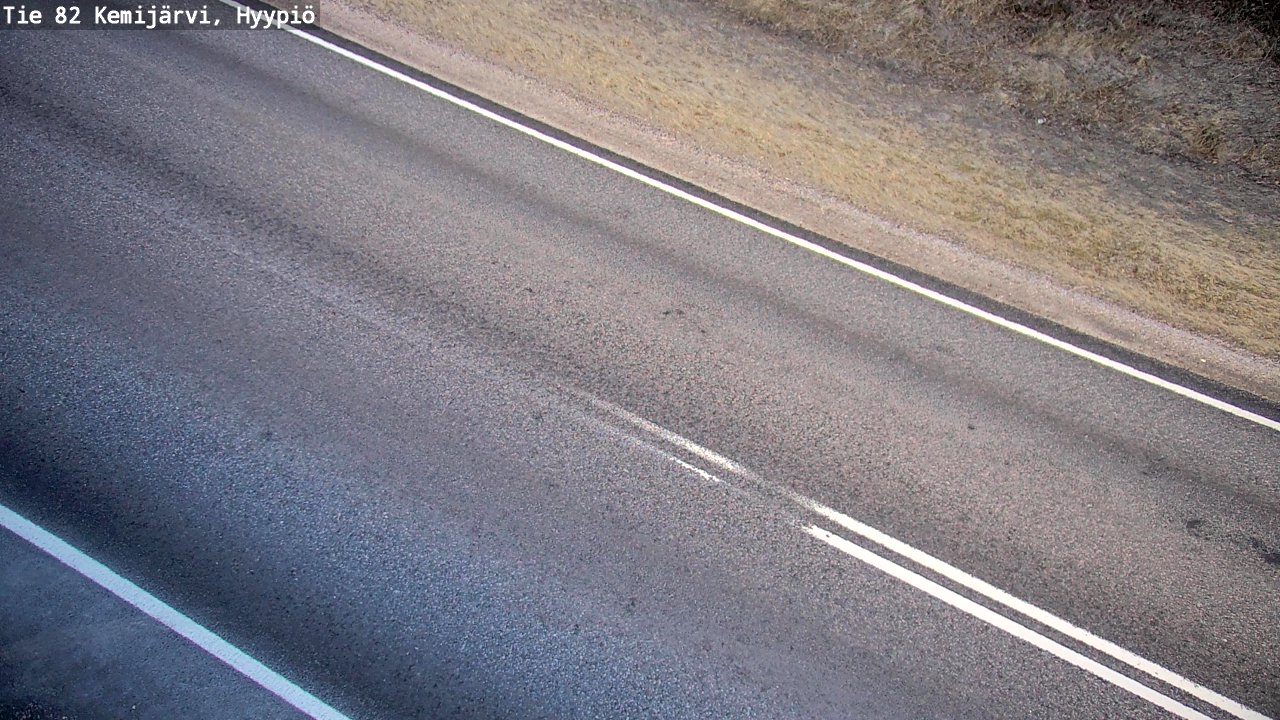 Weather Camera Image Väg 5 Kemi träsk, hyypiö, Kemijärvi, Lappi