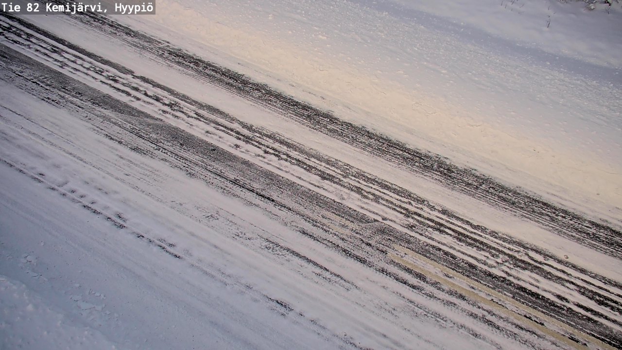 Weather Camera Image Road 82 Kemijärvi, Hyypiö, Kemijärvi, Lappi