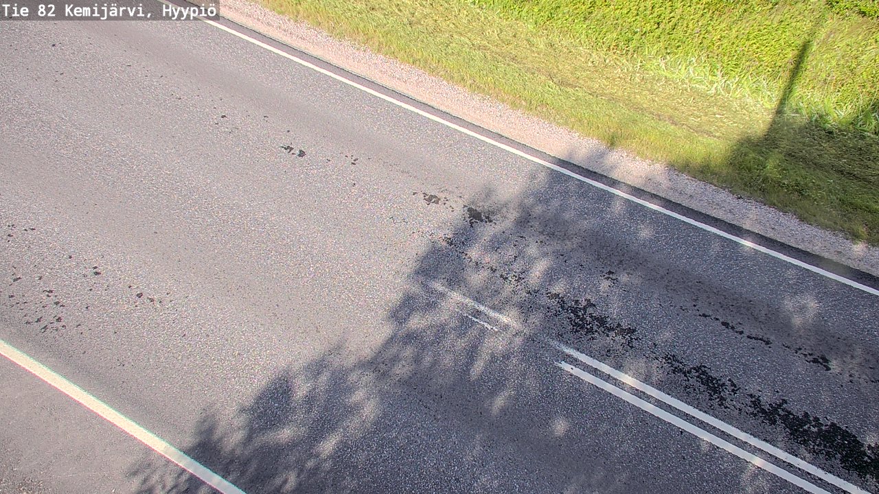Weather Camera Image Road 82 Kemijärvi, Hyypiö, Kemijärvi, Lappi
