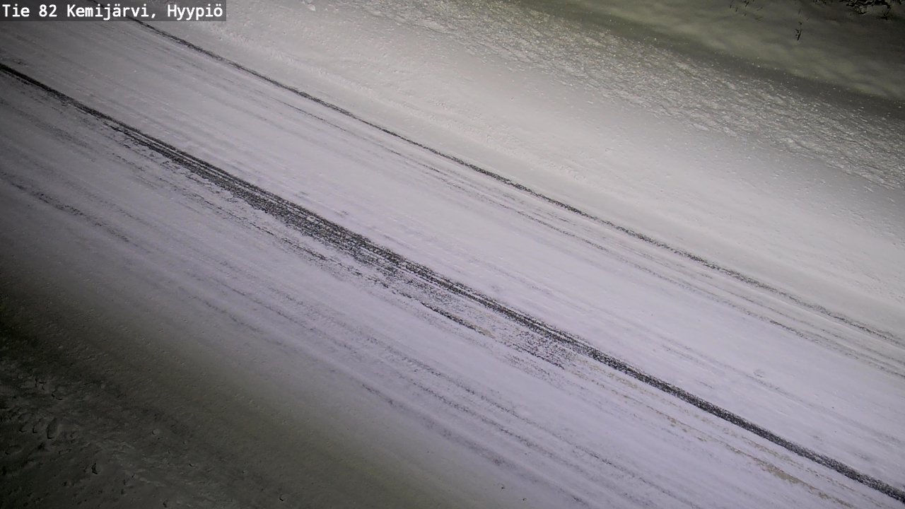Weather Camera Image Road 82 Kemijärvi, Hyypiö, Kemijärvi, Lappi