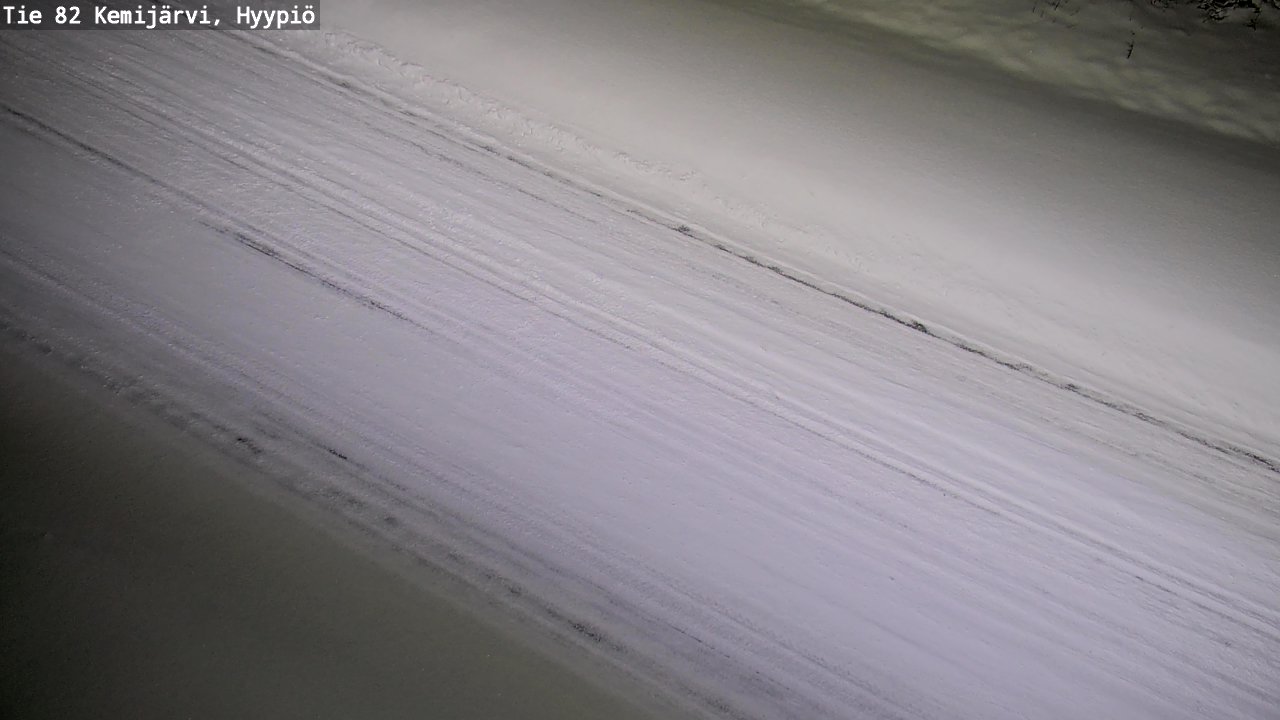 Weather Camera Image Väg 5 Kemi träsk, hyypiö, Kemijärvi, Lappi
