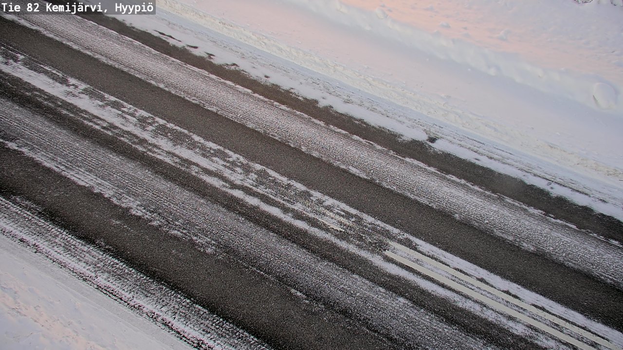 Weather Camera Image Väg 5 Kemi träsk, hyypiö, Kemijärvi, Lappi