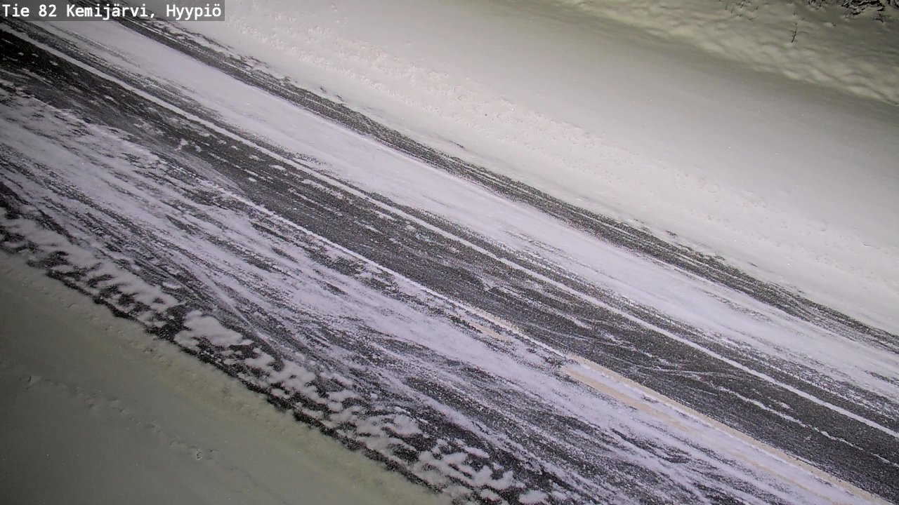 Weather Camera Image Väg 5 Kemi träsk, hyypiö, Kemijärvi, Lappi