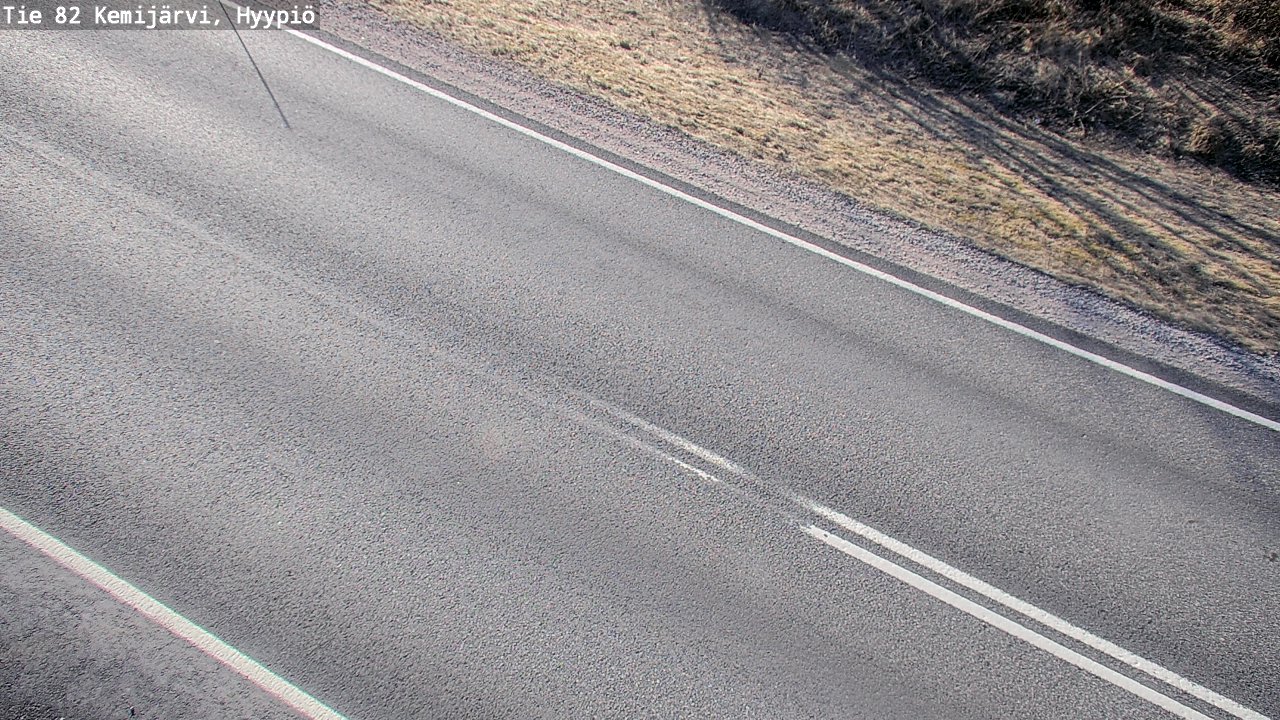 Weather Camera Image Väg 5 Kemi träsk, hyypiö, Kemijärvi, Lappi