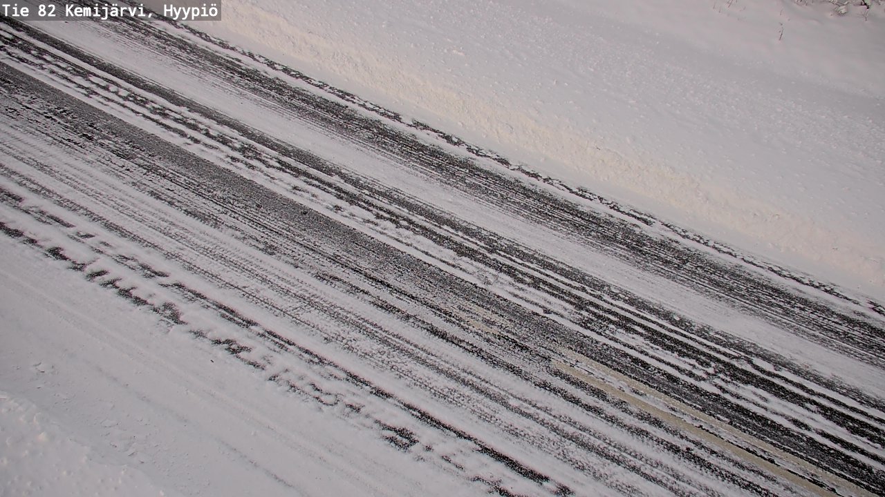 Weather Camera Image Road 82 Kemijärvi, Hyypiö, Kemijärvi, Lappi