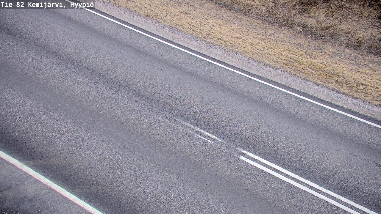 Weather Camera Image Road 82 Kemijärvi, Hyypiö, Kemijärvi, Lappi