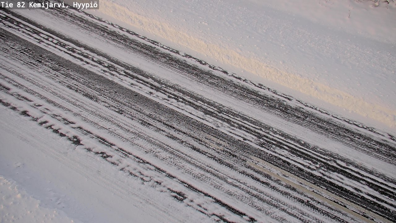 Weather Camera Image Road 82 Kemijärvi, Hyypiö, Kemijärvi, Lappi