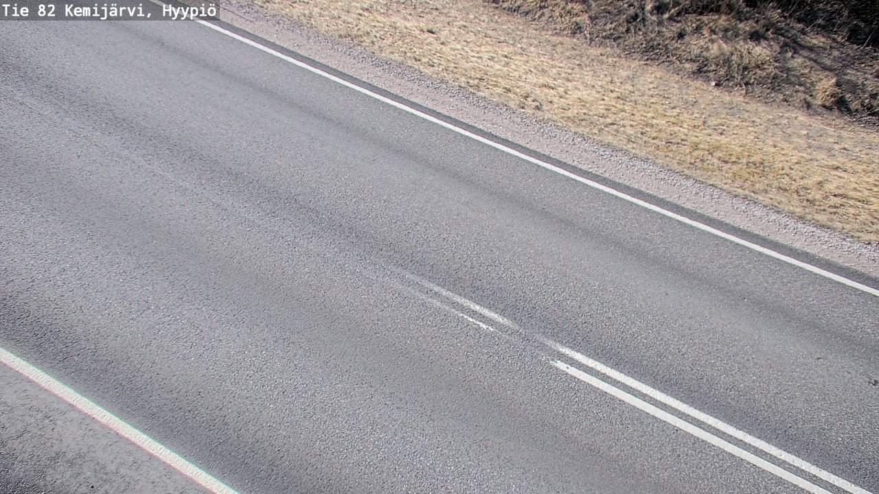 Weather Camera Image Väg 5 Kemi träsk, hyypiö, Kemijärvi, Lappi