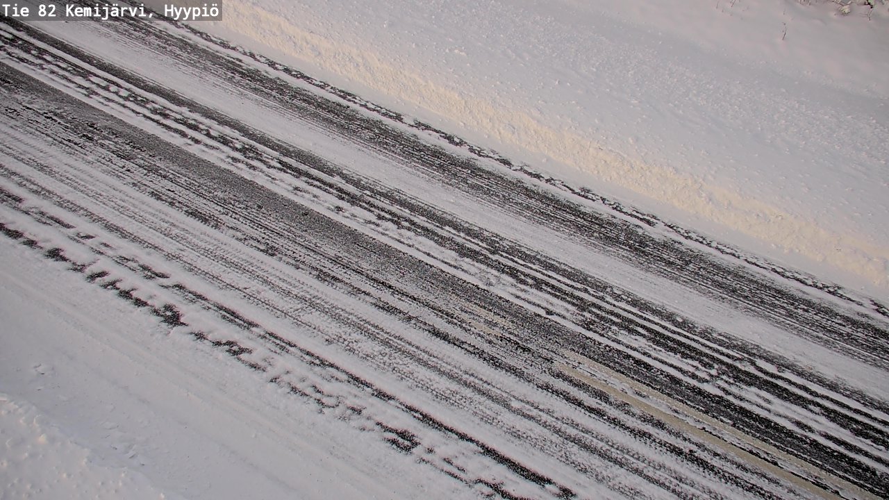 Weather Camera Image Road 82 Kemijärvi, Hyypiö, Kemijärvi, Lappi