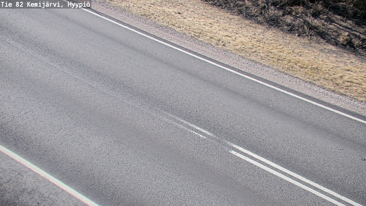 Weather Camera Image Väg 5 Kemi träsk, hyypiö, Kemijärvi, Lappi