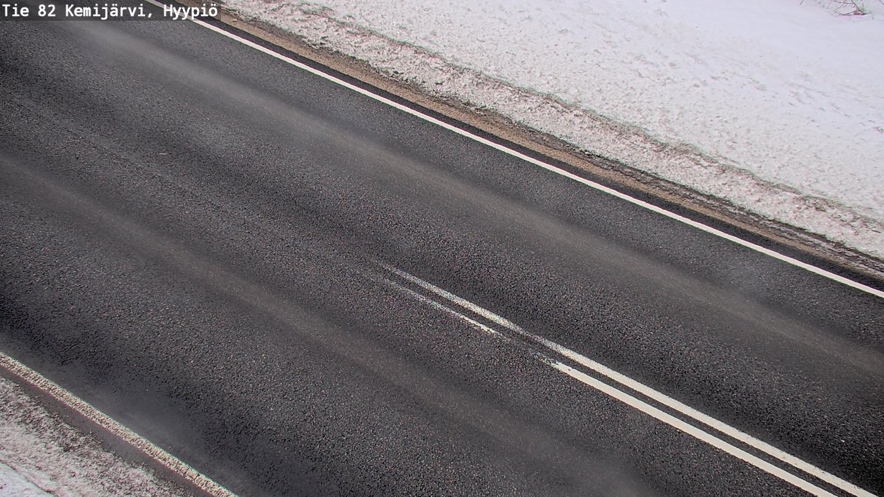 Weather Camera Image Road 82 Kemijärvi, Hyypiö, Kemijärvi, Lappi