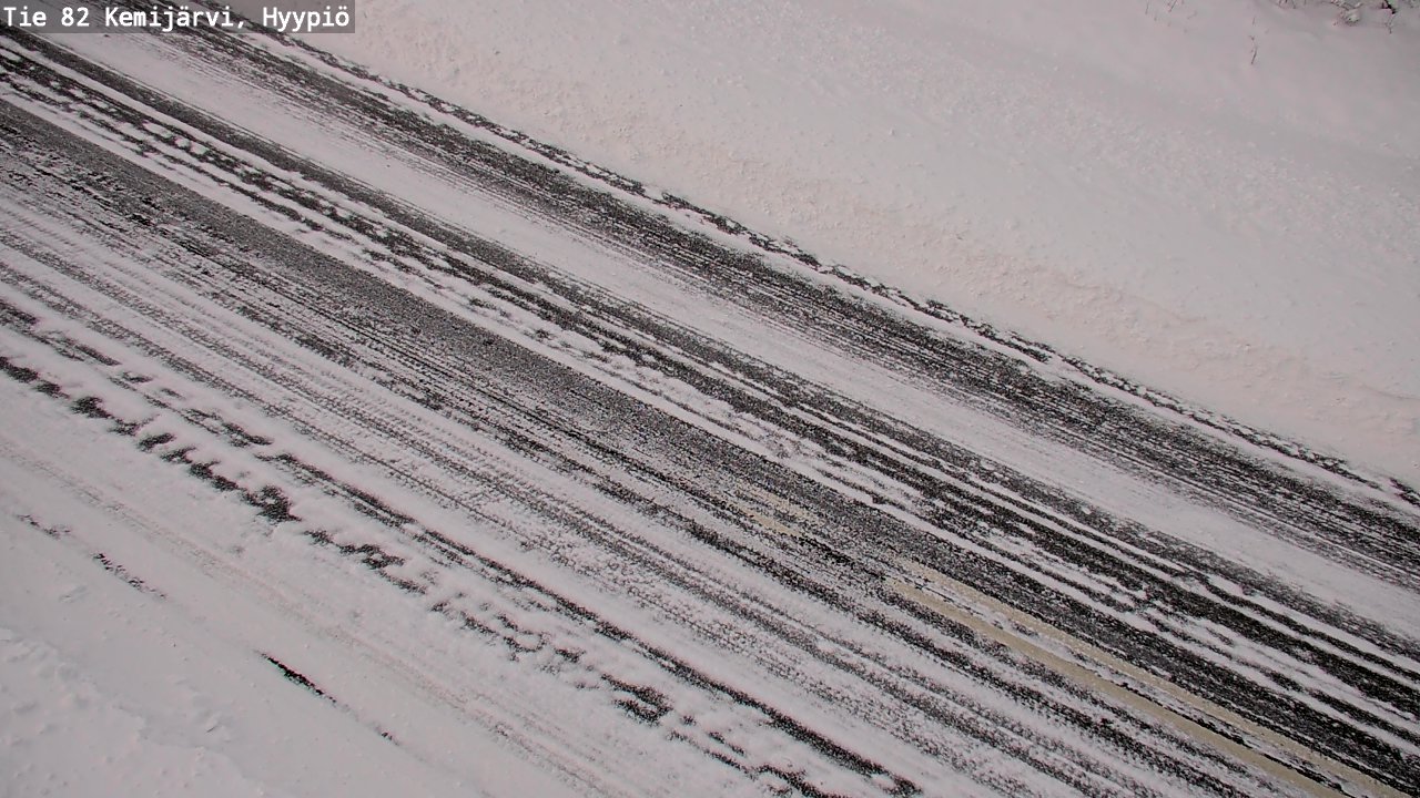 Weather Camera Image Road 82 Kemijärvi, Hyypiö, Kemijärvi, Lappi