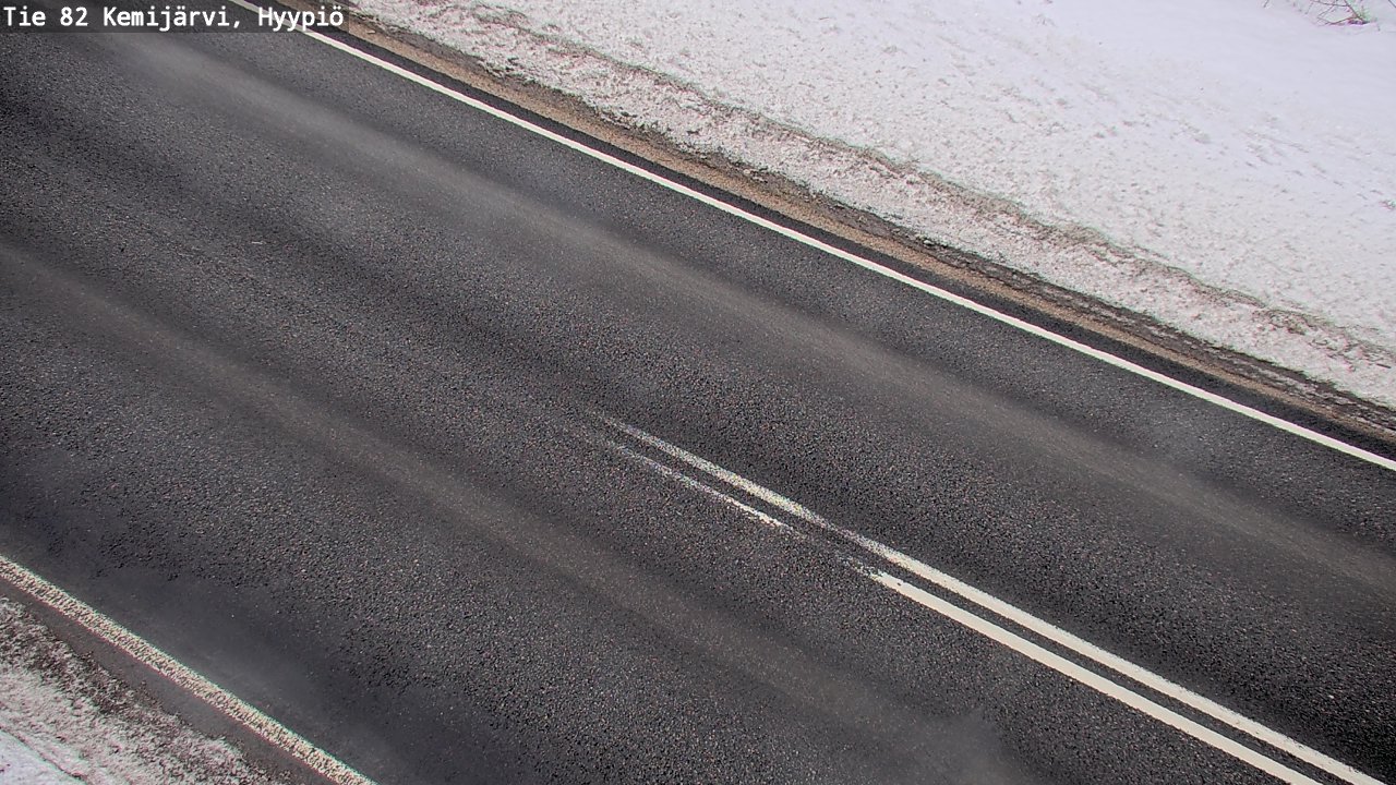 Weather Camera Image Road 82 Kemijärvi, Hyypiö, Kemijärvi, Lappi