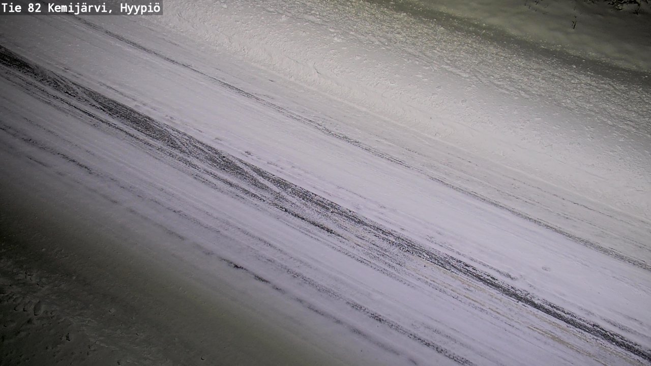 Weather Camera Image Road 82 Kemijärvi, Hyypiö, Kemijärvi, Lappi