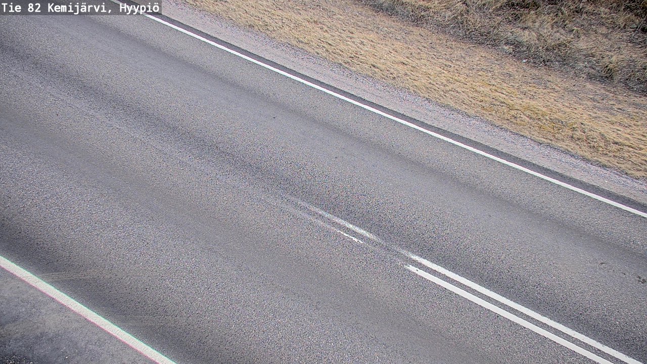 Weather Camera Image Väg 5 Kemi träsk, hyypiö, Kemijärvi, Lappi
