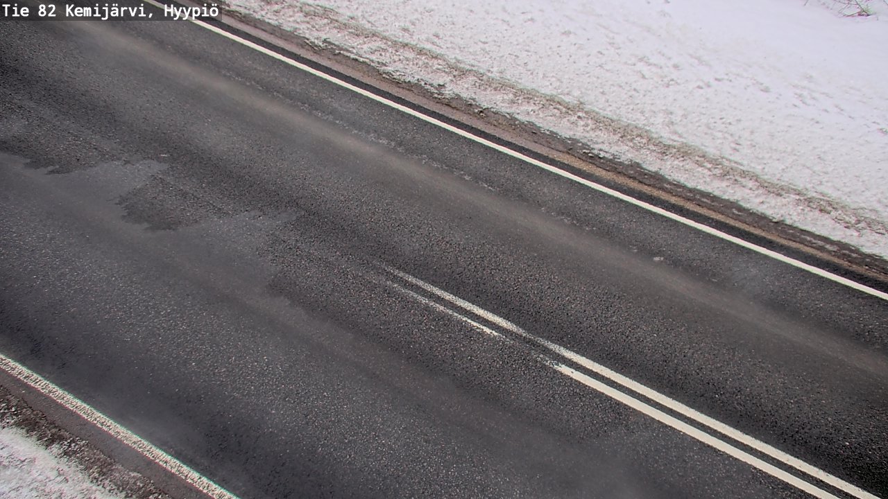 Weather Camera Image Road 82 Kemijärvi, Hyypiö, Kemijärvi, Lappi