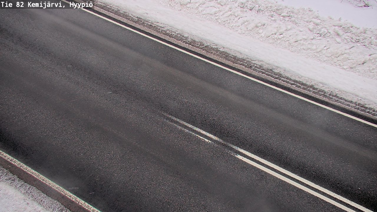 Weather Camera Image Väg 5 Kemi träsk, hyypiö, Kemijärvi, Lappi