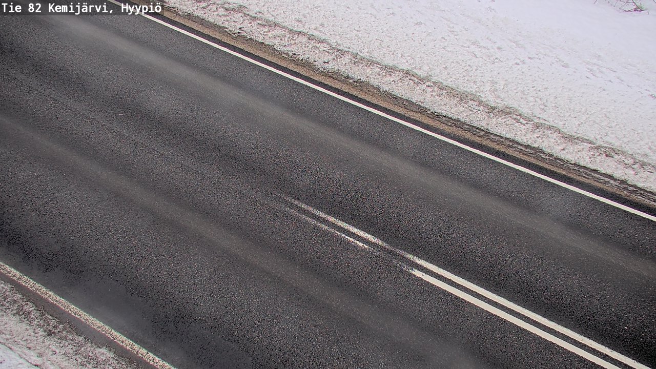 Weather Camera Image Road 82 Kemijärvi, Hyypiö, Kemijärvi, Lappi
