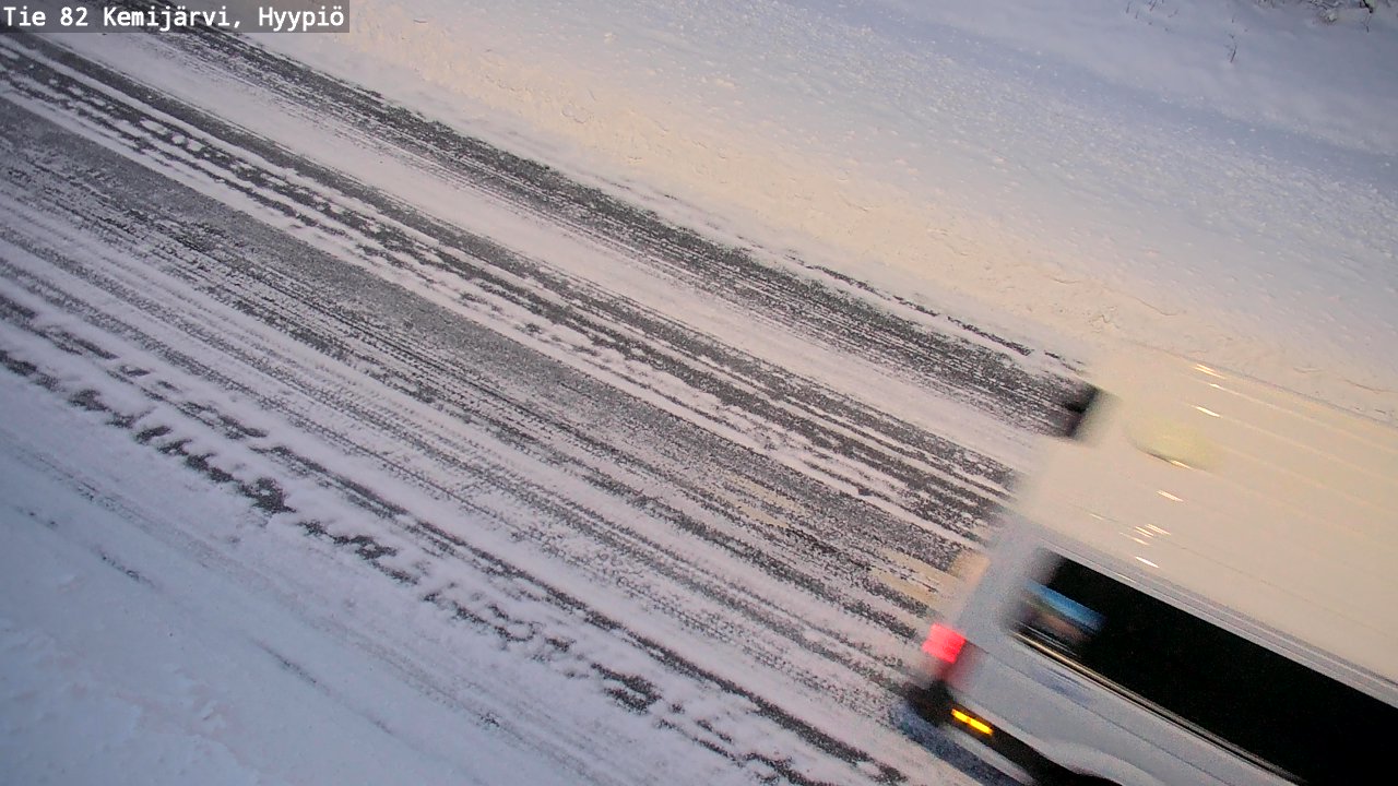 Weather Camera Image Road 82 Kemijärvi, Hyypiö, Kemijärvi, Lappi