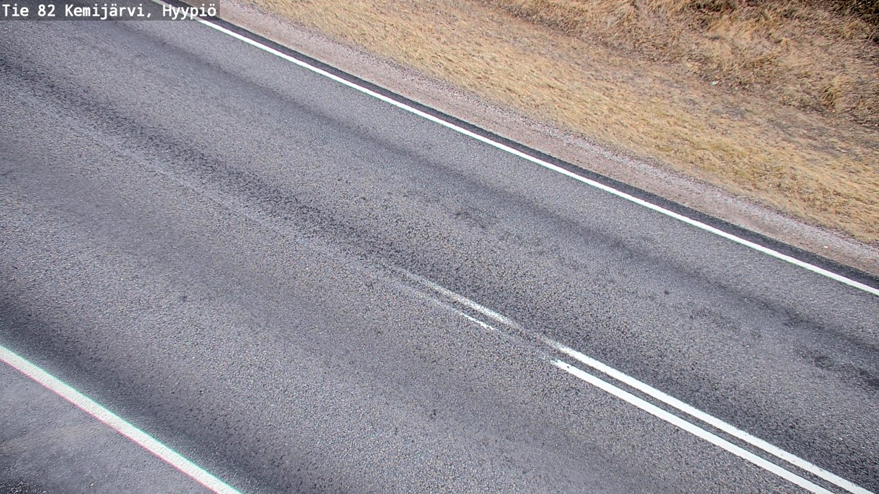 Weather Camera Image Väg 5 Kemi träsk, hyypiö, Kemijärvi, Lappi