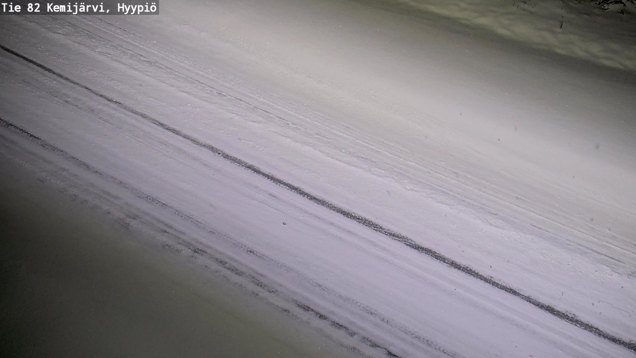 Weather Camera Image Väg 5 Kemi träsk, hyypiö, Kemijärvi, Lappi