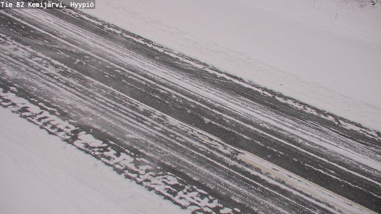 Weather Camera Image Väg 5 Kemi träsk, hyypiö, Kemijärvi, Lappi