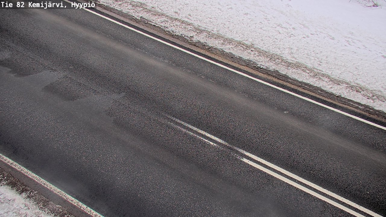 Weather Camera Image Road 82 Kemijärvi, Hyypiö, Kemijärvi, Lappi