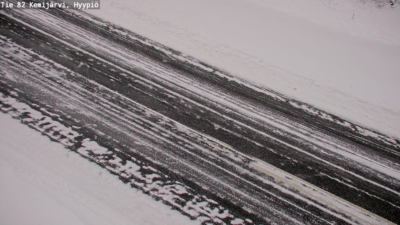 Weather Camera Image Väg 5 Kemi träsk, hyypiö, Kemijärvi, Lappi