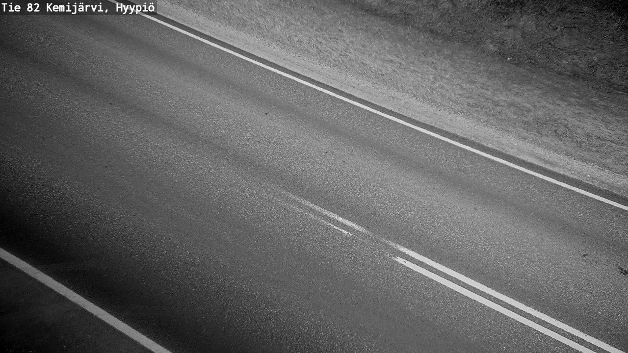 Weather Camera Image Road 82 Kemijärvi, Hyypiö, Kemijärvi, Lappi